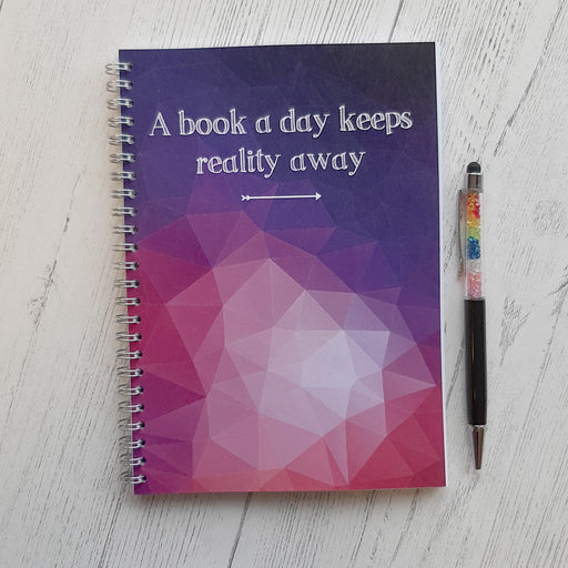 A Book a Day Keeps Reality Away - Mini Notebook