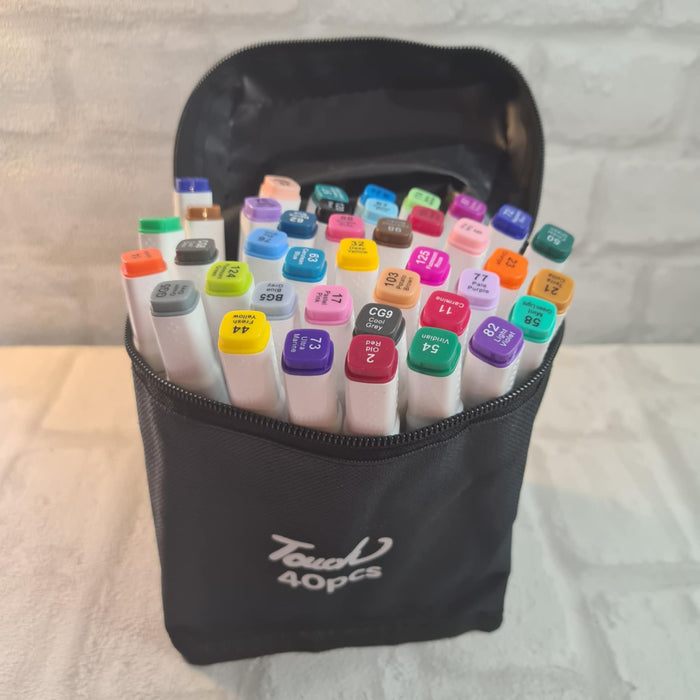 Duel Tip Markers - set of 40