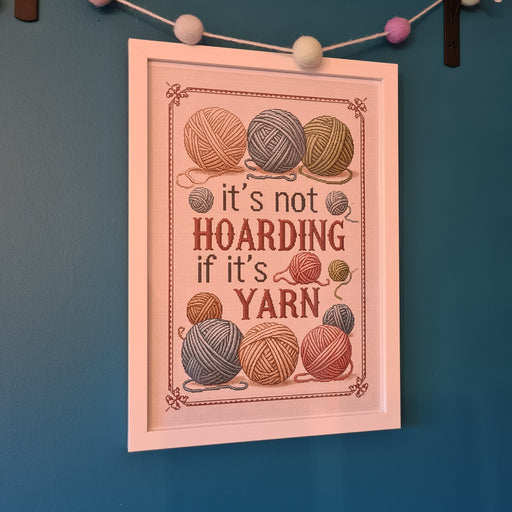 Wall Art Print - Yarn Hoarding