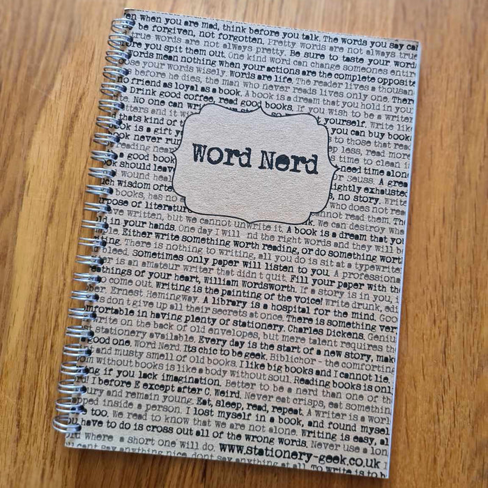 WORD NERD notebook - One off!