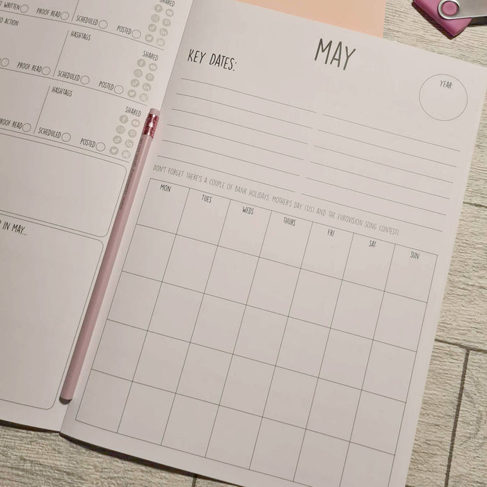 Social Media, Pretty Pink Planner