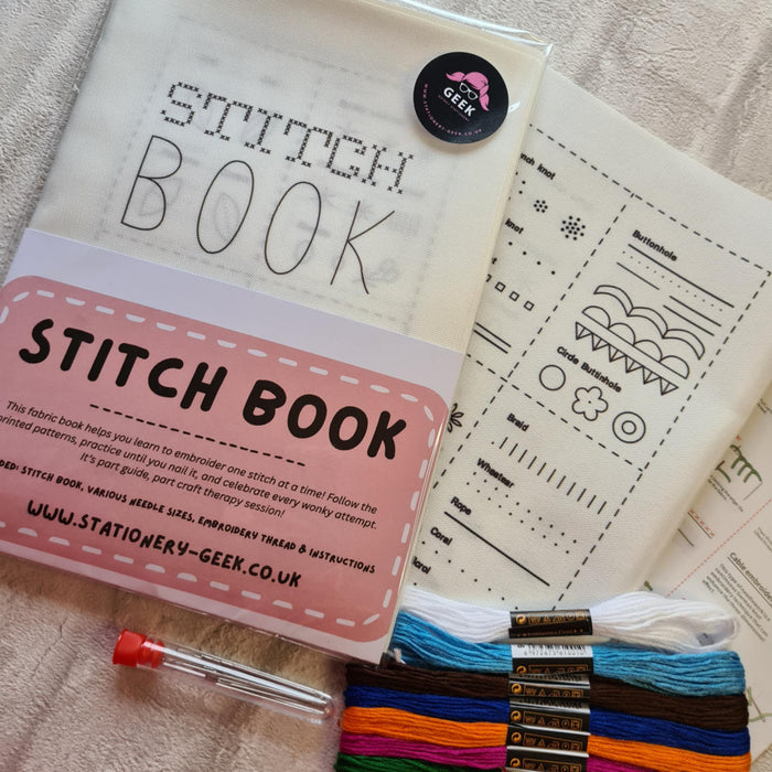 Stitch Book - Fabric Embroidery Stitch Book