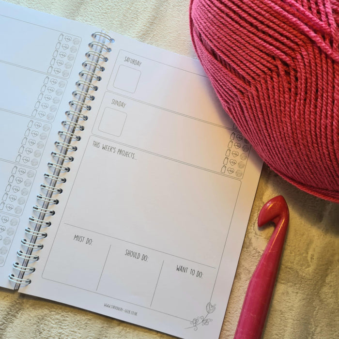 Yarn Lover's Weekly Planner
