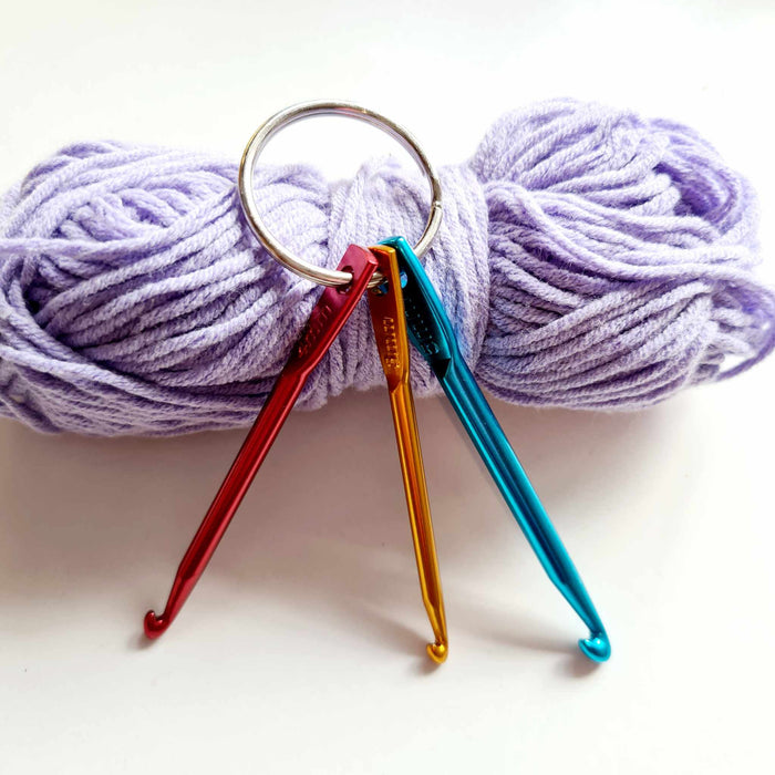 Mini Crochet Hooks Keyring