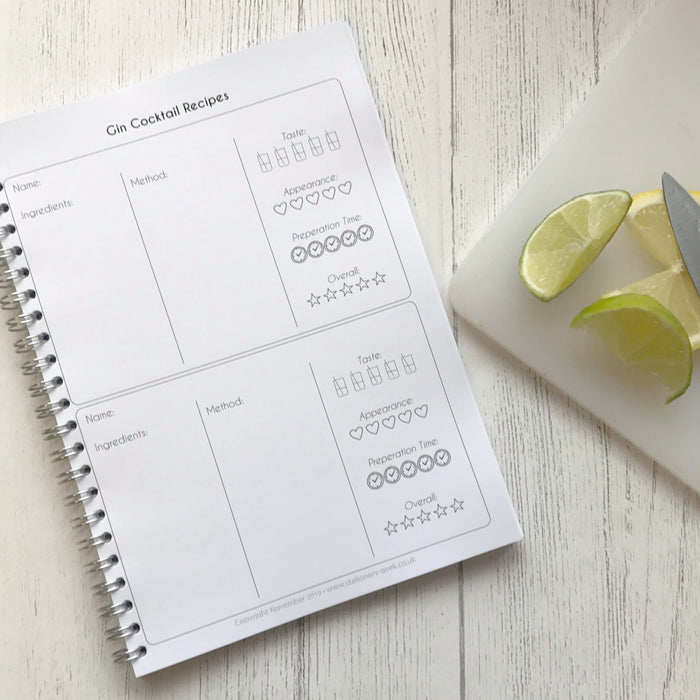 Gin Appreciation Journal