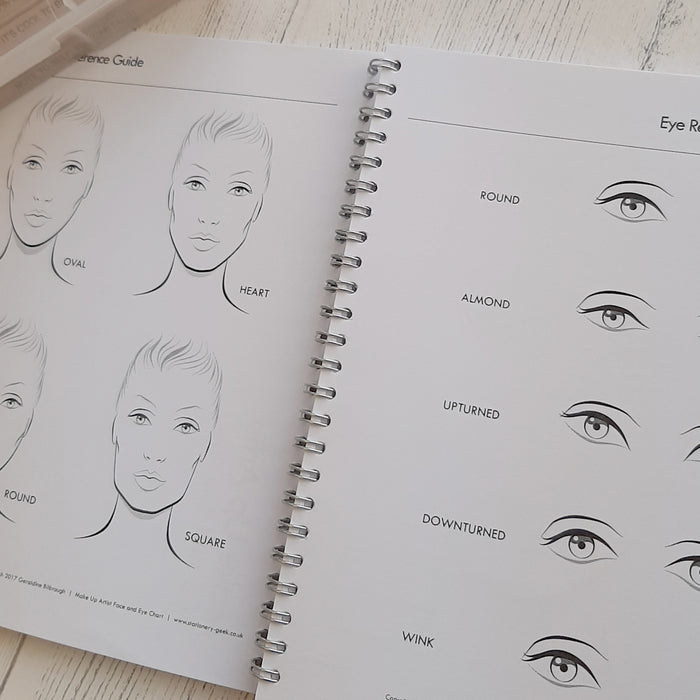 Make Up Artist - Face & Eye Chart