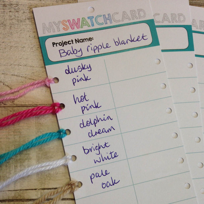 Swatch Cards - pack of 12